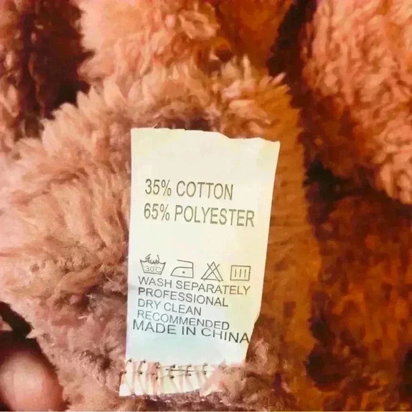 Hooded Teddy Fuzzy Dusty Pink Button Up Hooded Jacket Size Large with pockets - Picture 8 of 11